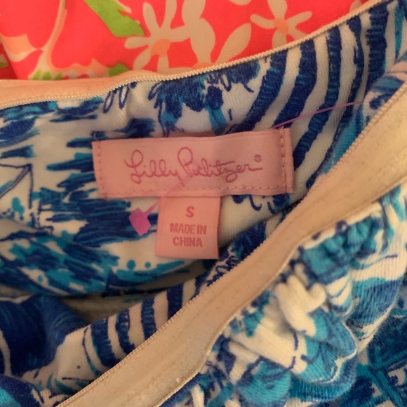 Size S Lilly Pulitzer Fresh Catch Toile Top - Picture 3 of 3